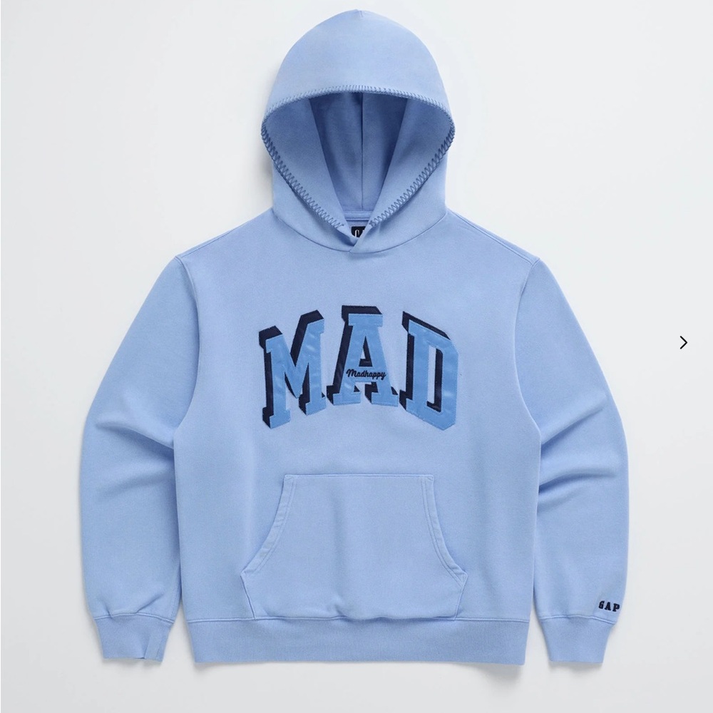 Madhappy X Gap collab M blue hoodie NWT
